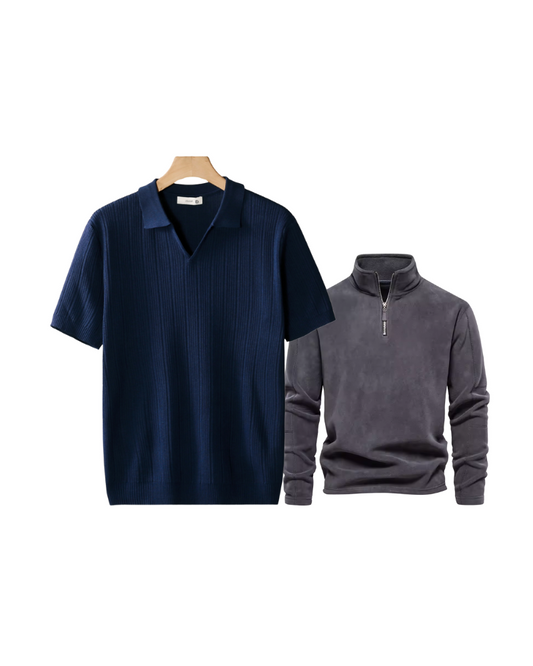 Buy 1 Get 2 Free - Premium Polo Shirt + Casual Sweatshirt