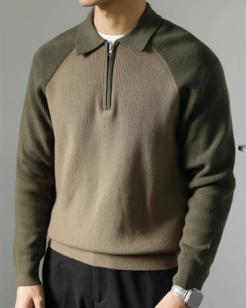 Litasmen Ravello Zip-Up Sweater – Premium Cotton Comfort