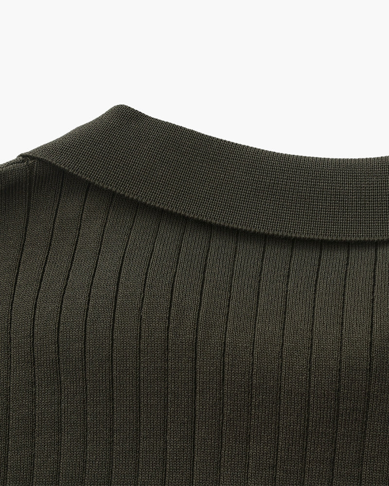 Premium Ribbed Cotton Polo Shirt