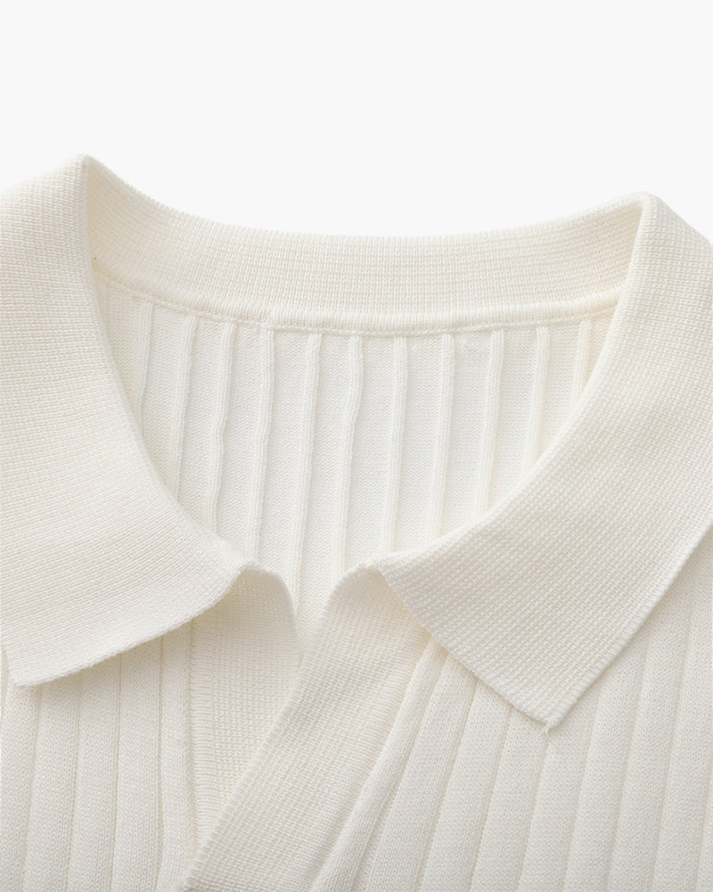 Premium Ribbed Cotton Polo Shirt