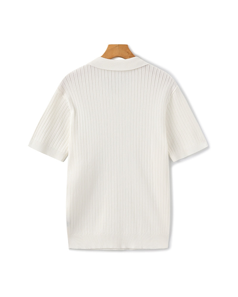 Premium Ribbed Cotton Polo Shirt
