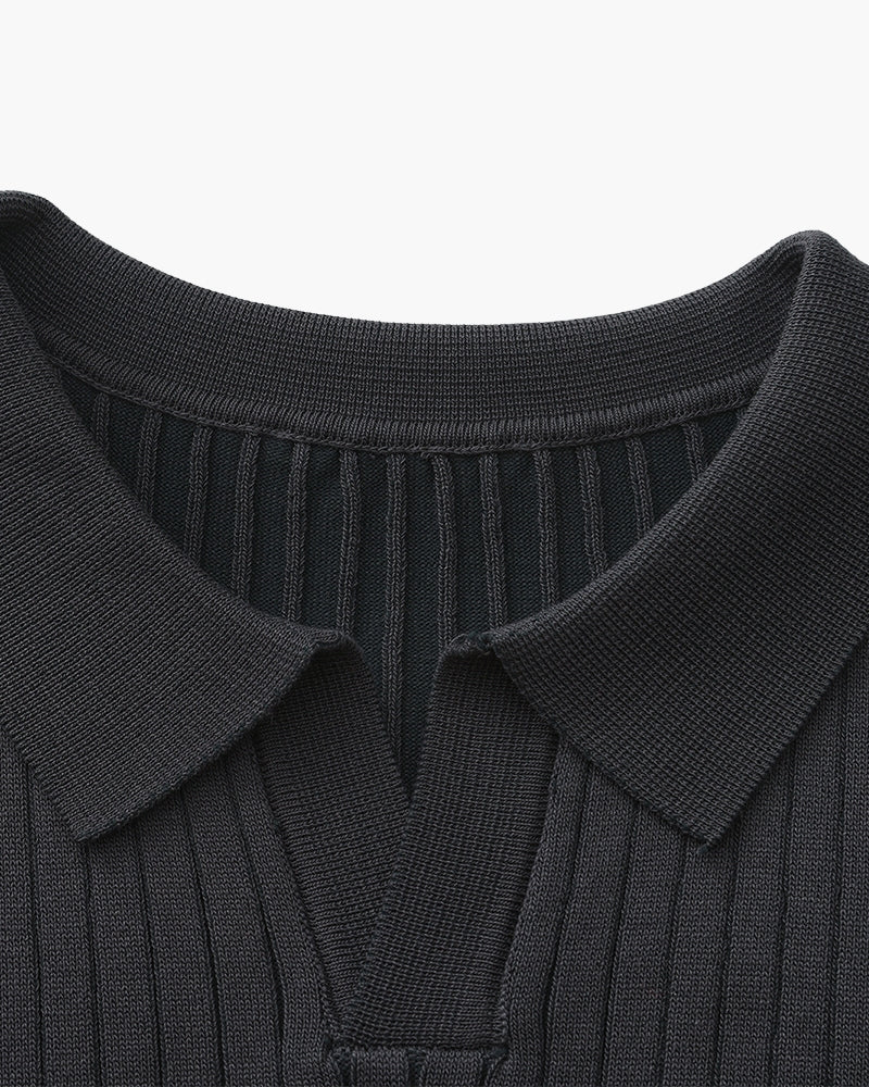 Premium Ribbed Cotton Polo Shirt