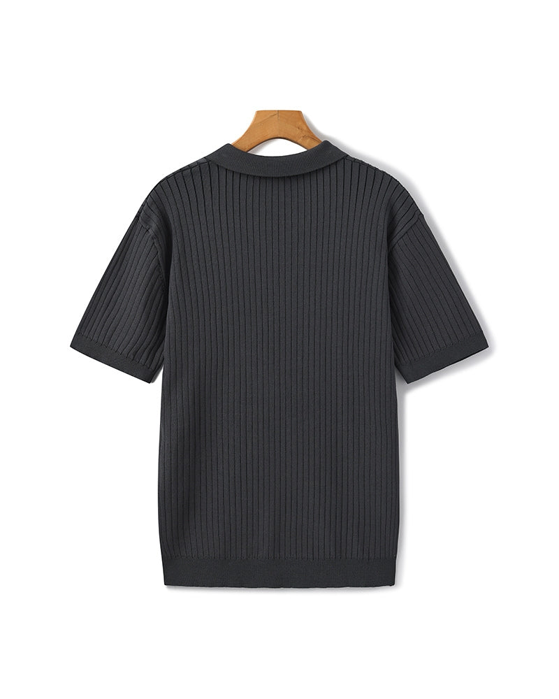 Premium Ribbed Cotton Polo Shirt