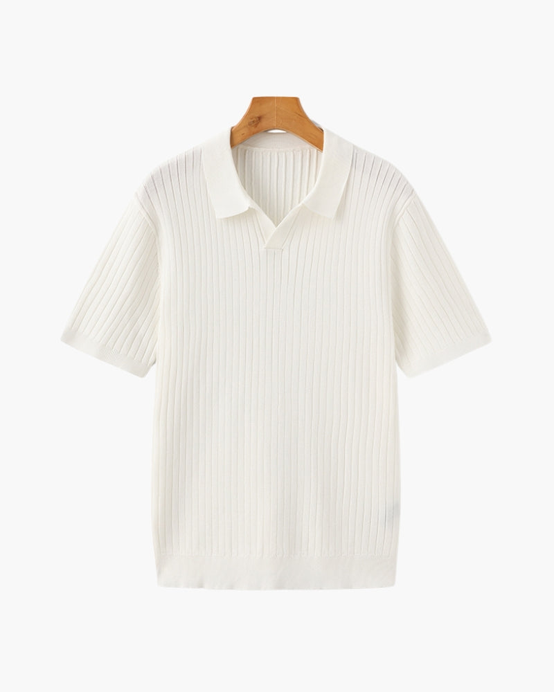 Premium Ribbed Cotton Polo Shirt
