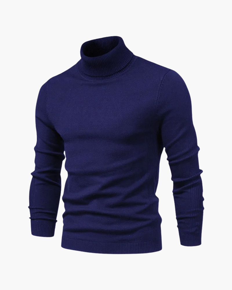 Litasmen Slim Fit High Neck Sweater – Elegant Cotton Blend