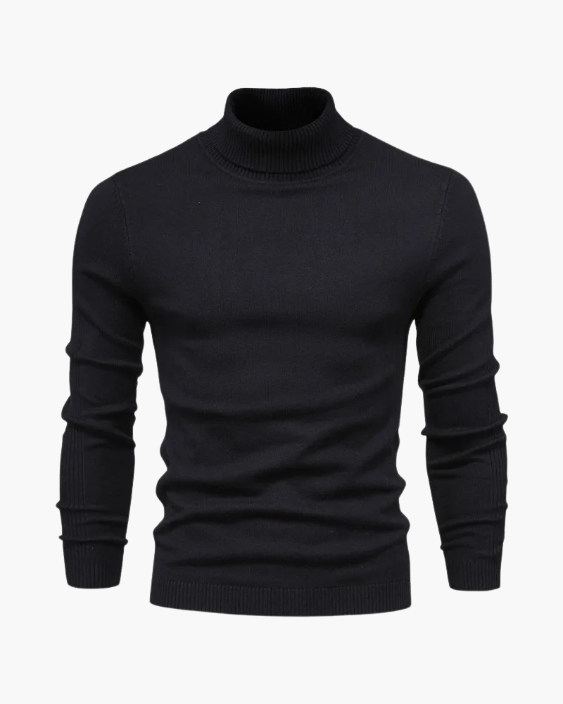 Litasmen Slim Fit High Neck Sweater – Elegant Cotton Blend