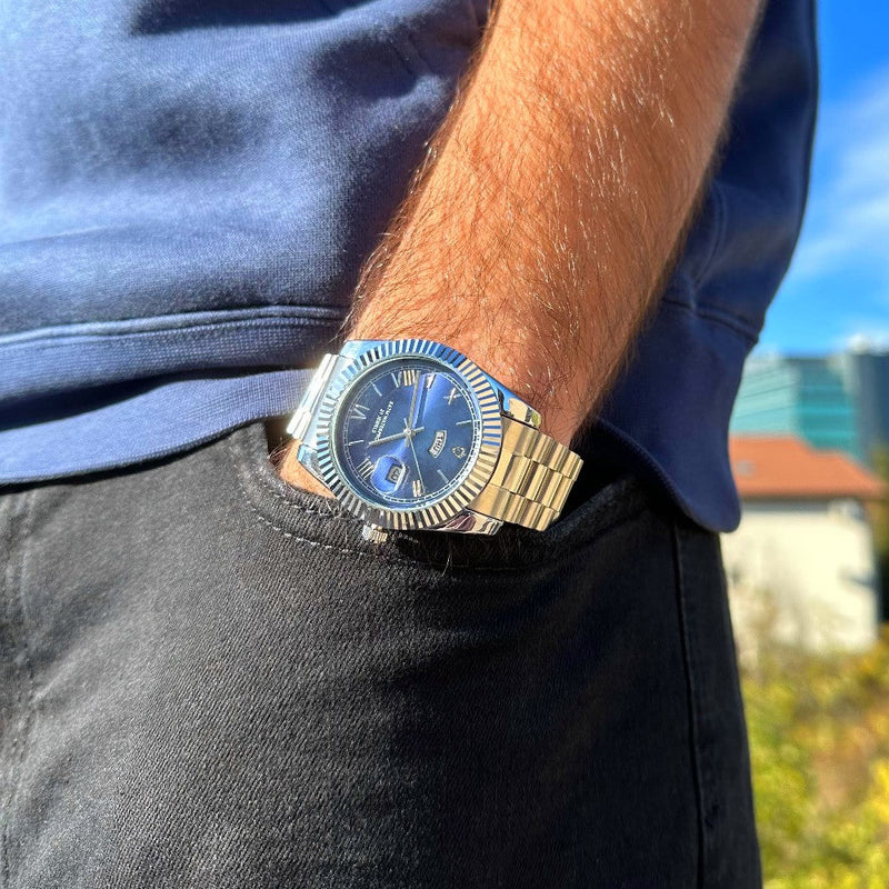 Litasmen Titan Luxe Watch – Premium Stainless Steel with Swiss Quartz Precision