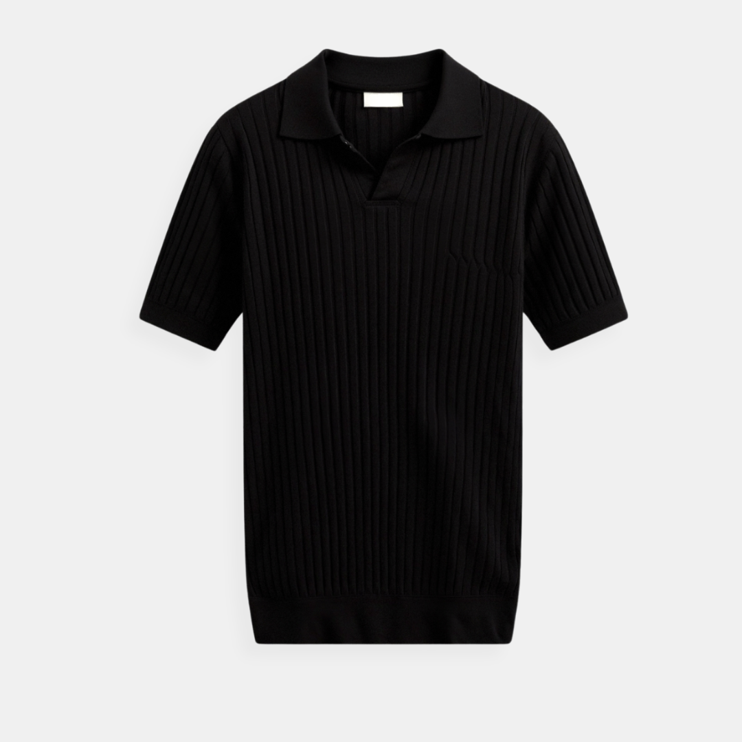 Ribbed Cotton Polo
