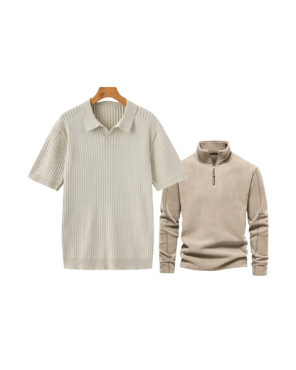 Buy 1 Get 2 Free - Premium Polo Shirt + Casual Sweatshirt