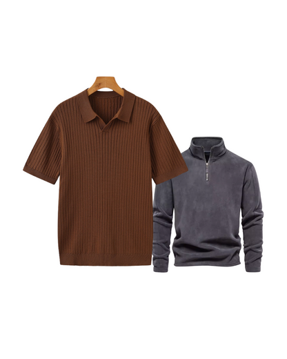 Buy 1 Get 2 Free - Premium Polo Shirt + Casual Sweatshirt