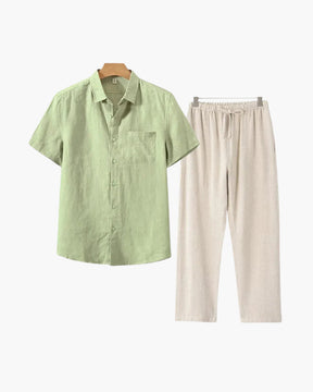 Old Money Linen Short Sleeve Shirt – Premium Summer Style
