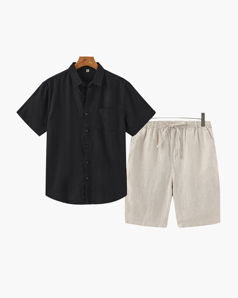 Old Money Linen Combo Shorts
