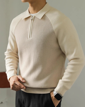 Litasmen Ravello Zip-Up Sweater – Premium Cotton Comfort