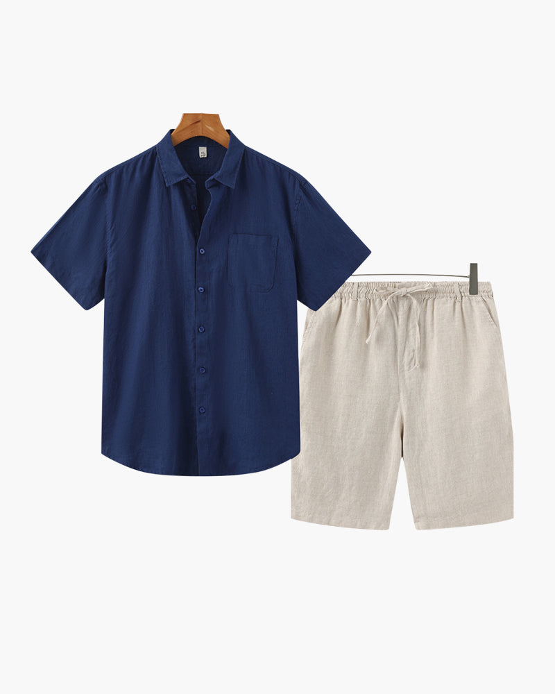 Old Money Linen Combo Shorts