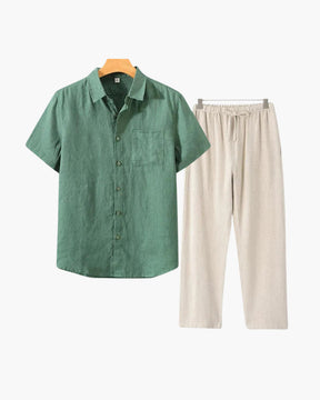 Old Money Linen Short Sleeve Shirt – Premium Summer Style