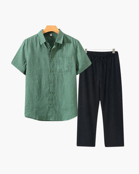 Old Money Linen Short Sleeve Shirt – Premium Summer Style