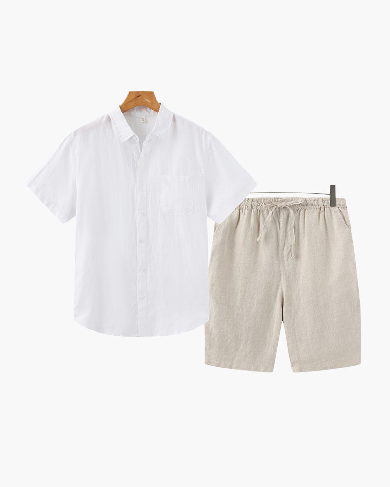 Old Money Linen Combo Shorts