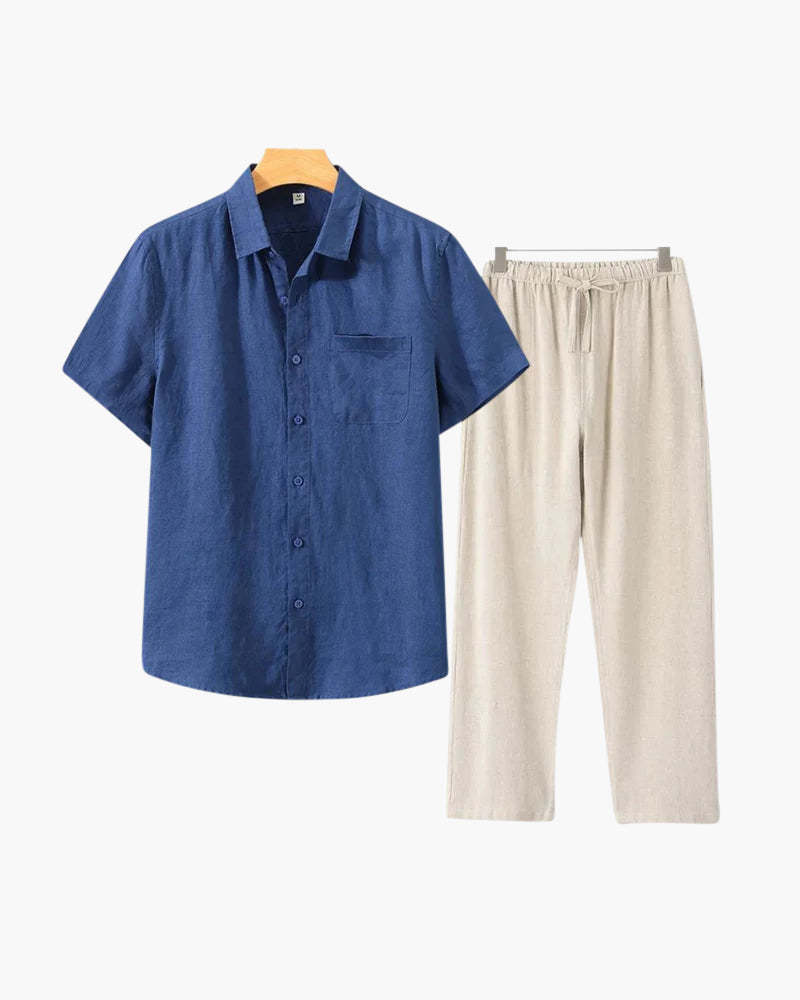 Old Money Linen Short Sleeve Shirt – Premium Summer Style