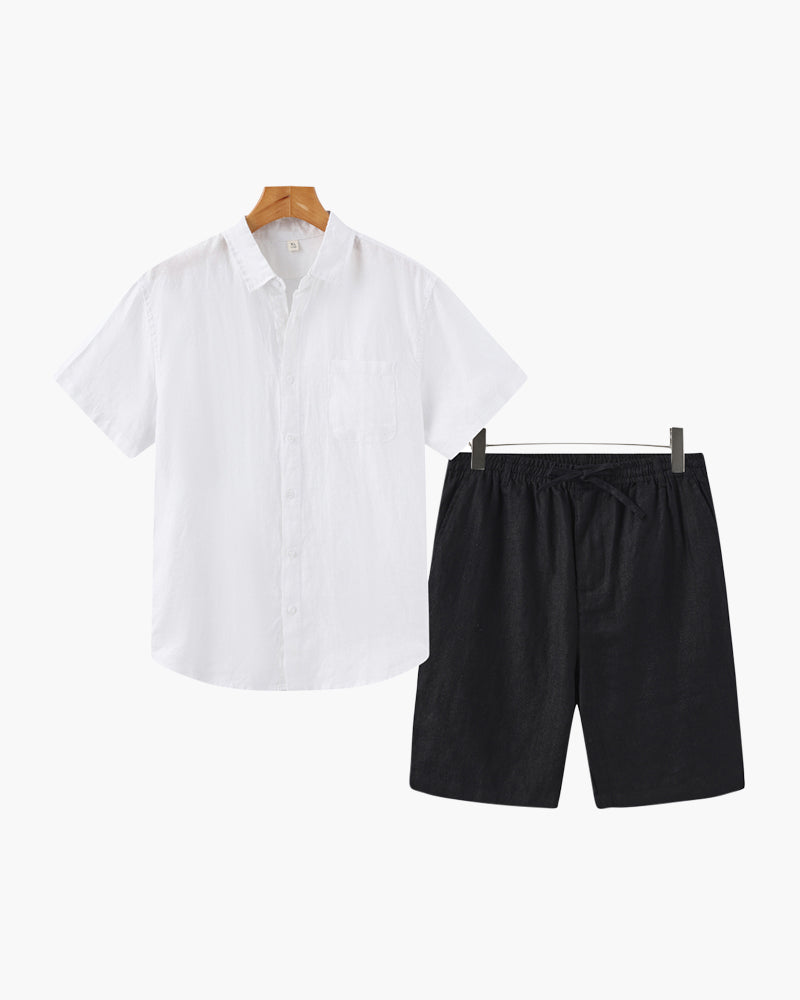 Old Money Linen Combo Shorts