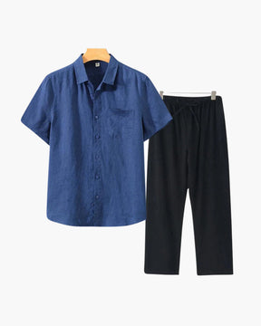 Old Money Linen Short Sleeve Shirt – Premium Summer Style