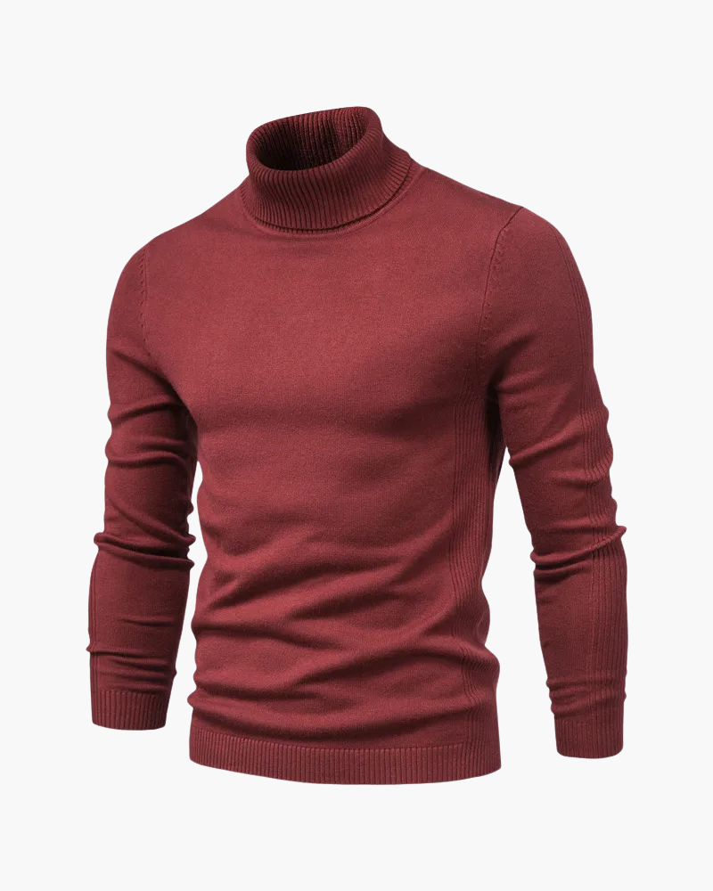 Litasmen Slim Fit High Neck Sweater – Elegant Cotton Blend
