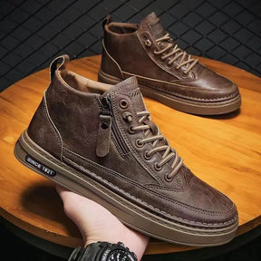 Bota Masculina de Couro Genuíno Litasmen