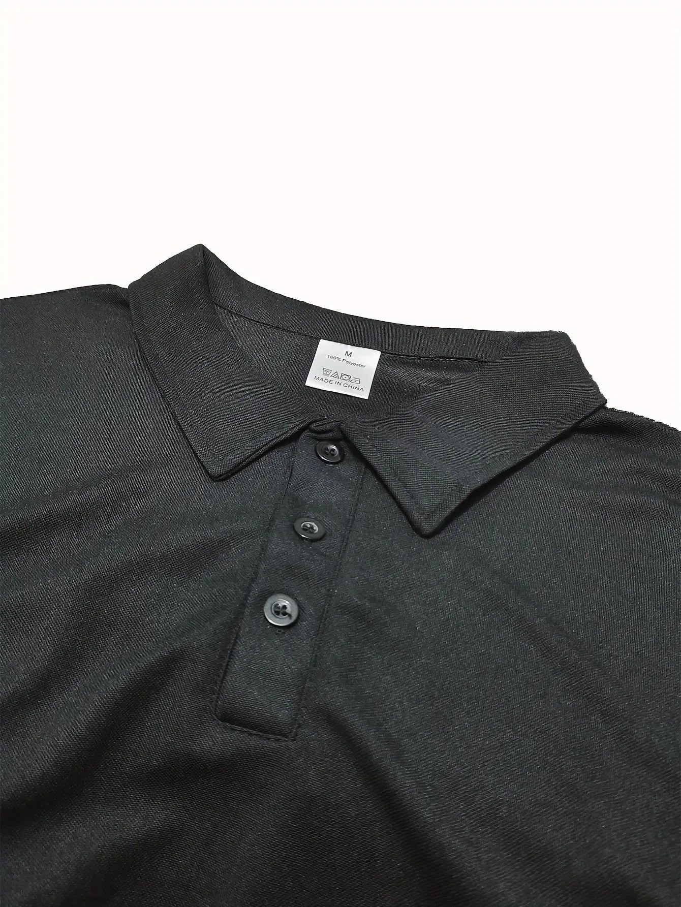 Camisa Polo Masculina Preta Basica