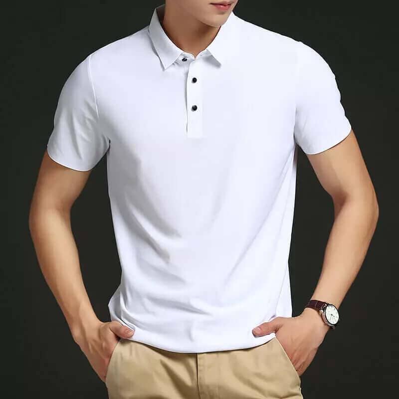 Camisa Polo Premium em Seda Litasmen