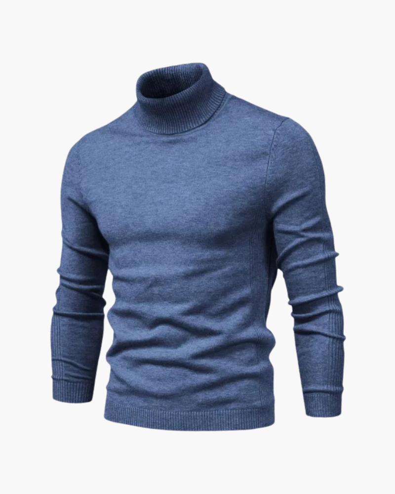 Litasmen Slim Fit High Neck Sweater – Elegant Cotton Blend