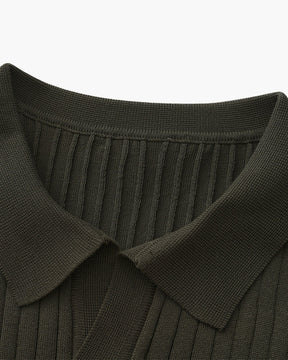 Premium Ribbed Cotton Polo Shirt