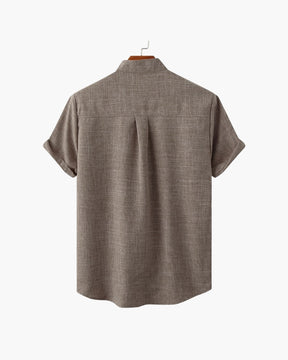 Premium Cotton Mandarin Collar Shirt