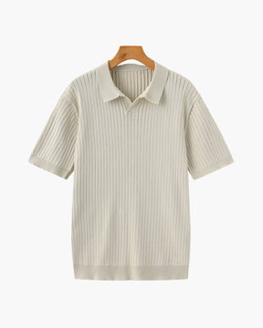 Men’s Bundle: Ribbed Cotton Polo + Poedagar Watch Premium