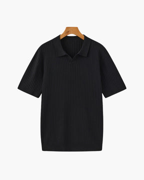 Men’s Bundle: Ribbed Cotton Polo + Poedagar Watch Premium