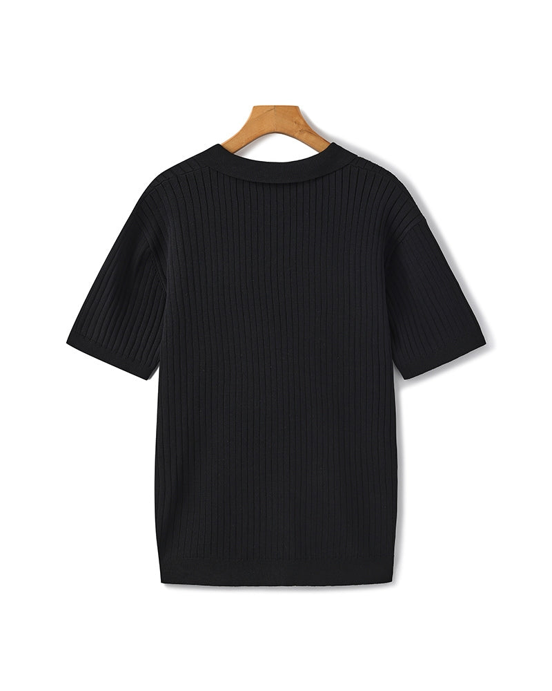 Men’s Bundle: Ribbed Cotton Polo + Poedagar Watch Premium