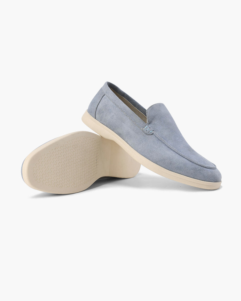 Ribbed Polo + Leather Moccasins