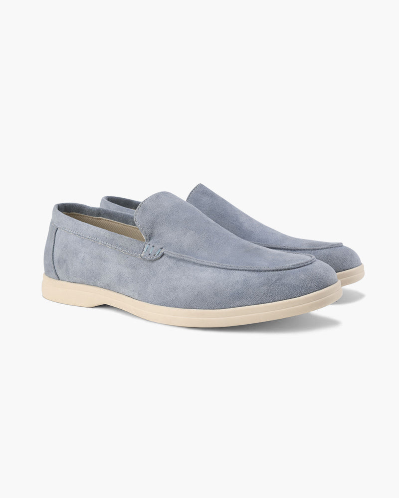 Ribbed Polo + Leather Moccasins