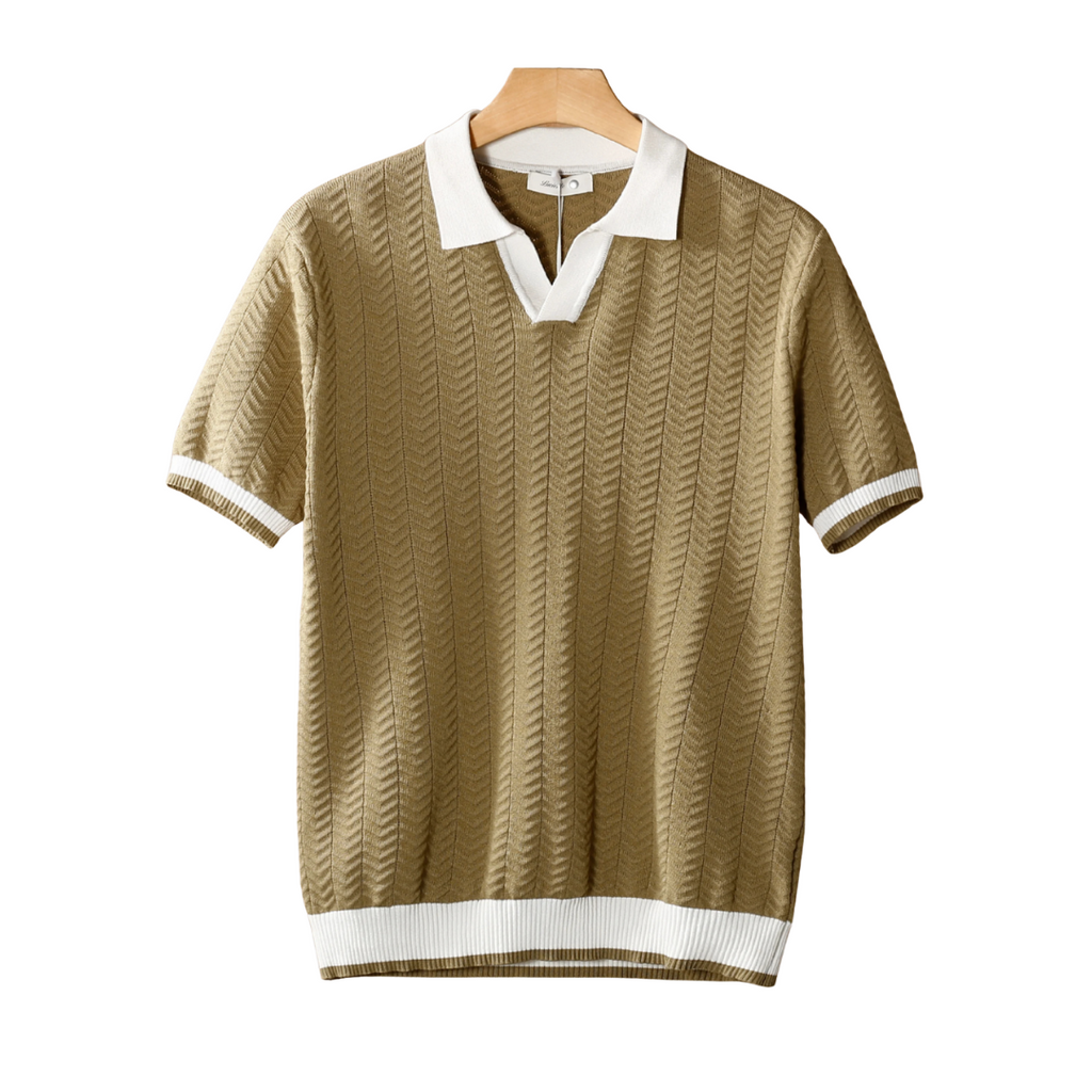 3D Textured Polo Shirt
