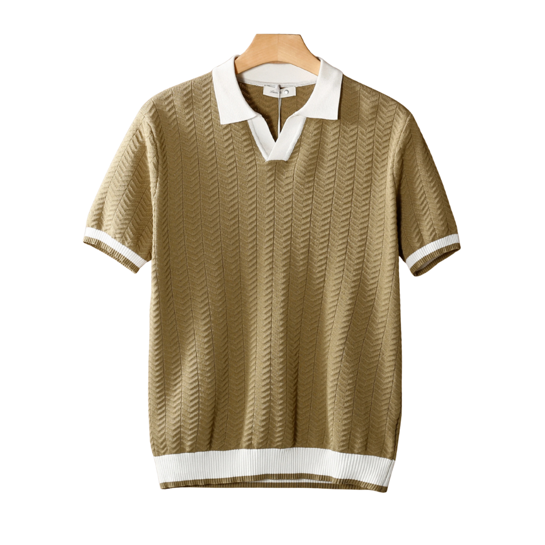 3D Textured Polo Shirt