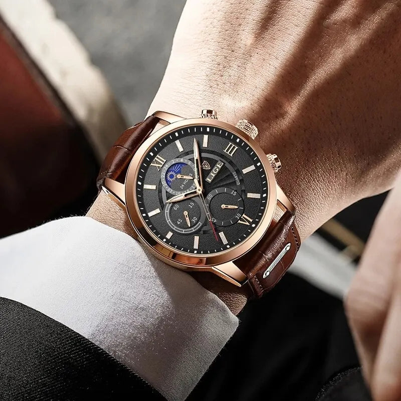 Relogio Masculino Litasmen Swift – pulseira em  couro