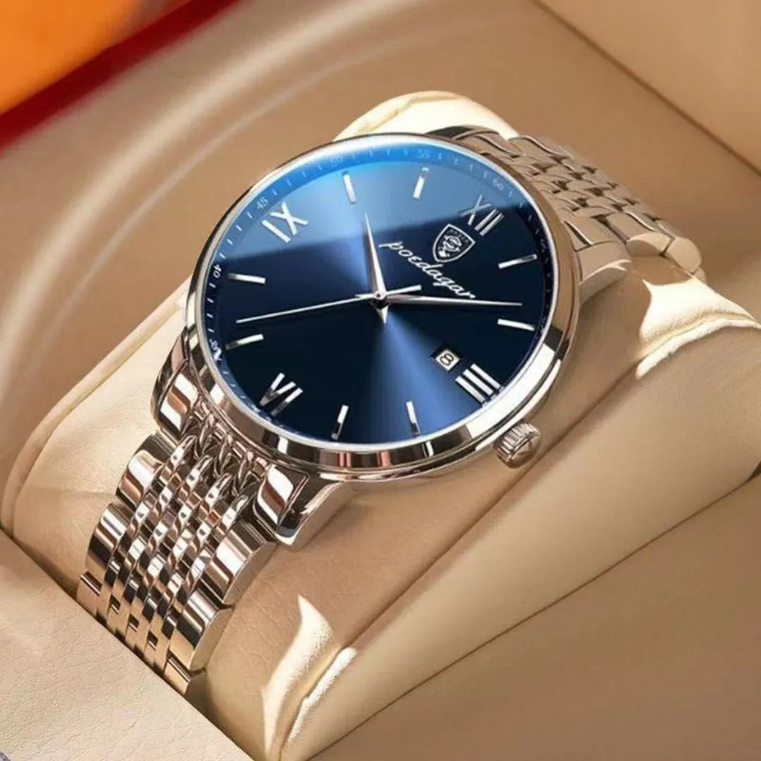 Poedagar Men's Quartz Watch - Buy 1 Get 3 Free