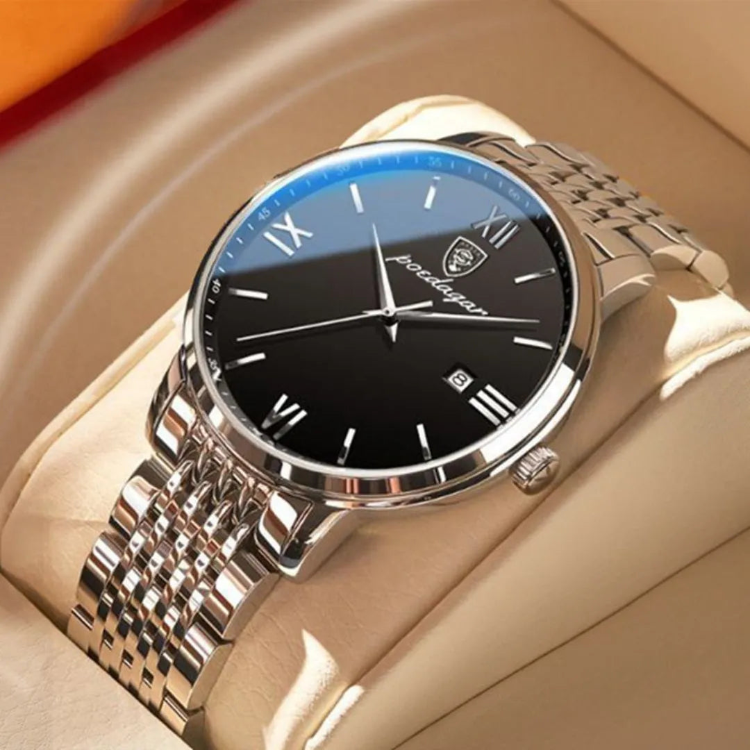 Poedagar Men's Quartz Watch - Buy 1 Get 3 Free