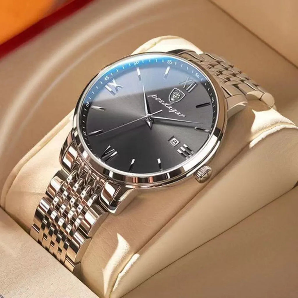 Poedagar Men's Quartz Watch - Buy 1 Get 3 Free