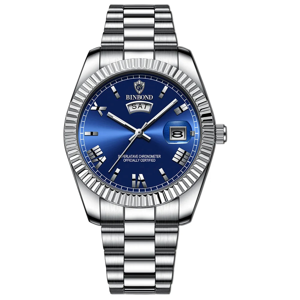 Litasmen Titan Luxe Watch – Premium Stainless Steel with Swiss Quartz Precision