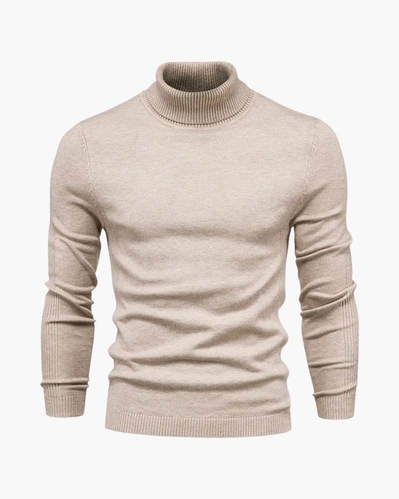 Litasmen Slim Fit High Neck Sweater – Elegant Cotton Blend