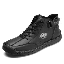 bota masculina preto bota de couro litasmen